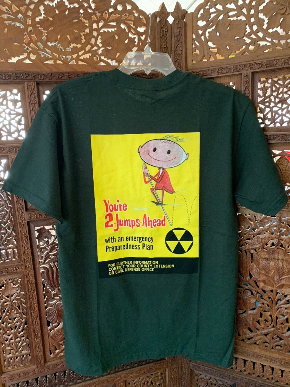 NWOT Civil Defense Poster Design T-Shirt Unisex